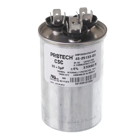 35+3 MFD x 370 Run Capacitor # 43-25133-03 - JustCapacitors.com